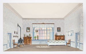 Dekorationsskiss av Carl Grabow