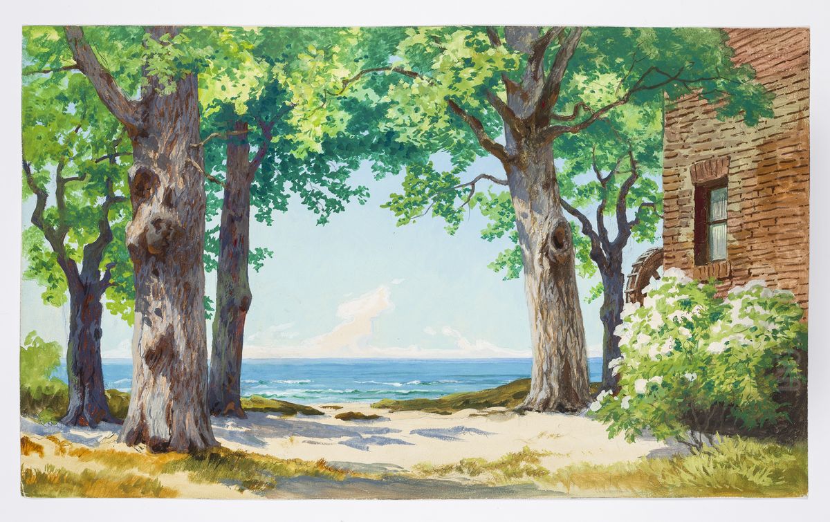 Dekorationsskiss av Carl Grabow Oil Painting by Carl Grabow