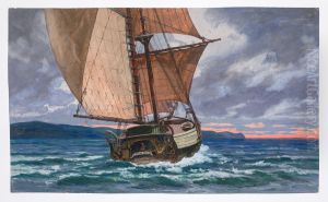 Dekorationsskiss av Carl Grabow