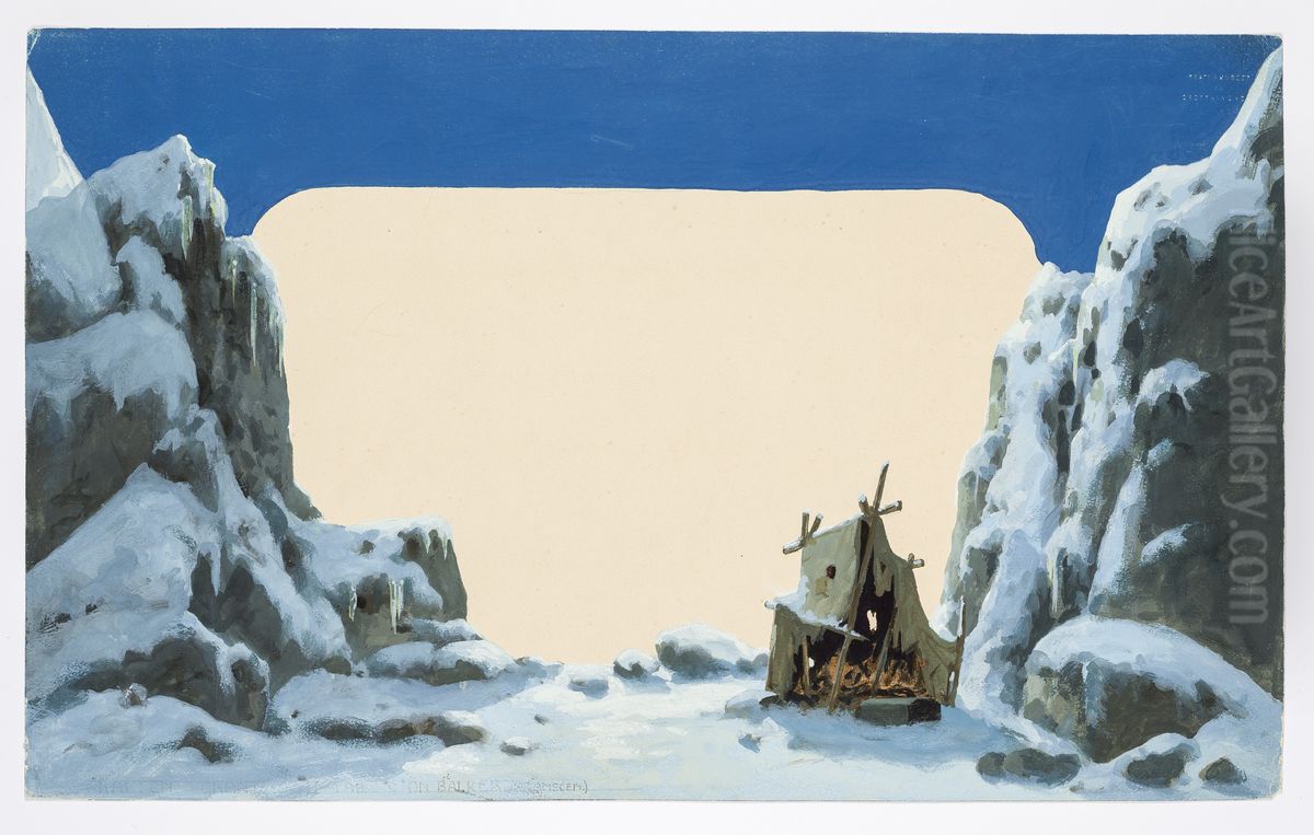 Dekorationsskiss av Carl Grabow Oil Painting by Carl Grabow