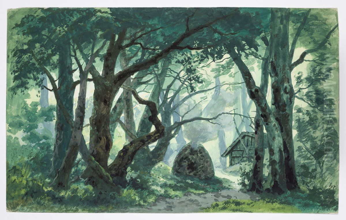 Dekorationsskiss av Carl Grabow Oil Painting by Carl Grabow