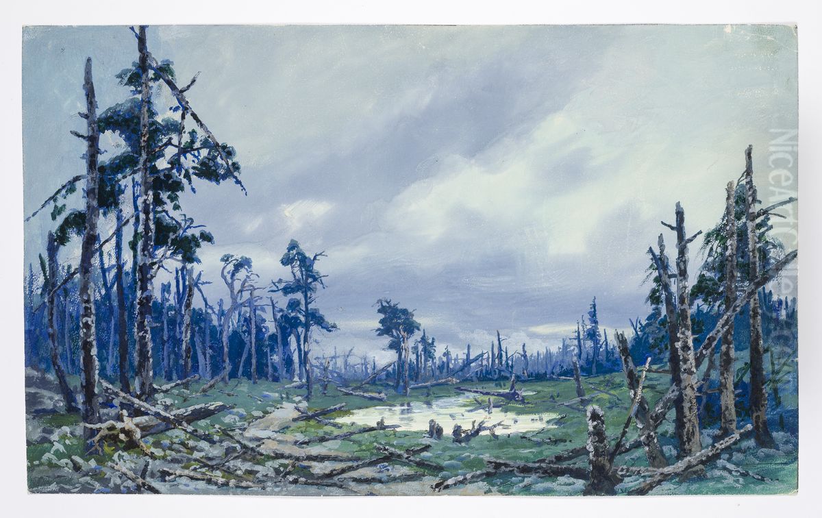 Dekorationsskiss av Carl Grabow Oil Painting by Carl Grabow