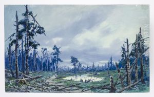 Dekorationsskiss av Carl Grabow