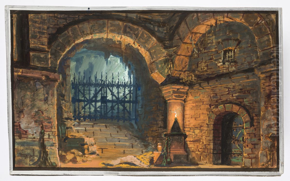 Dekorationsskiss av Carl Grabow Oil Painting by Carl Grabow