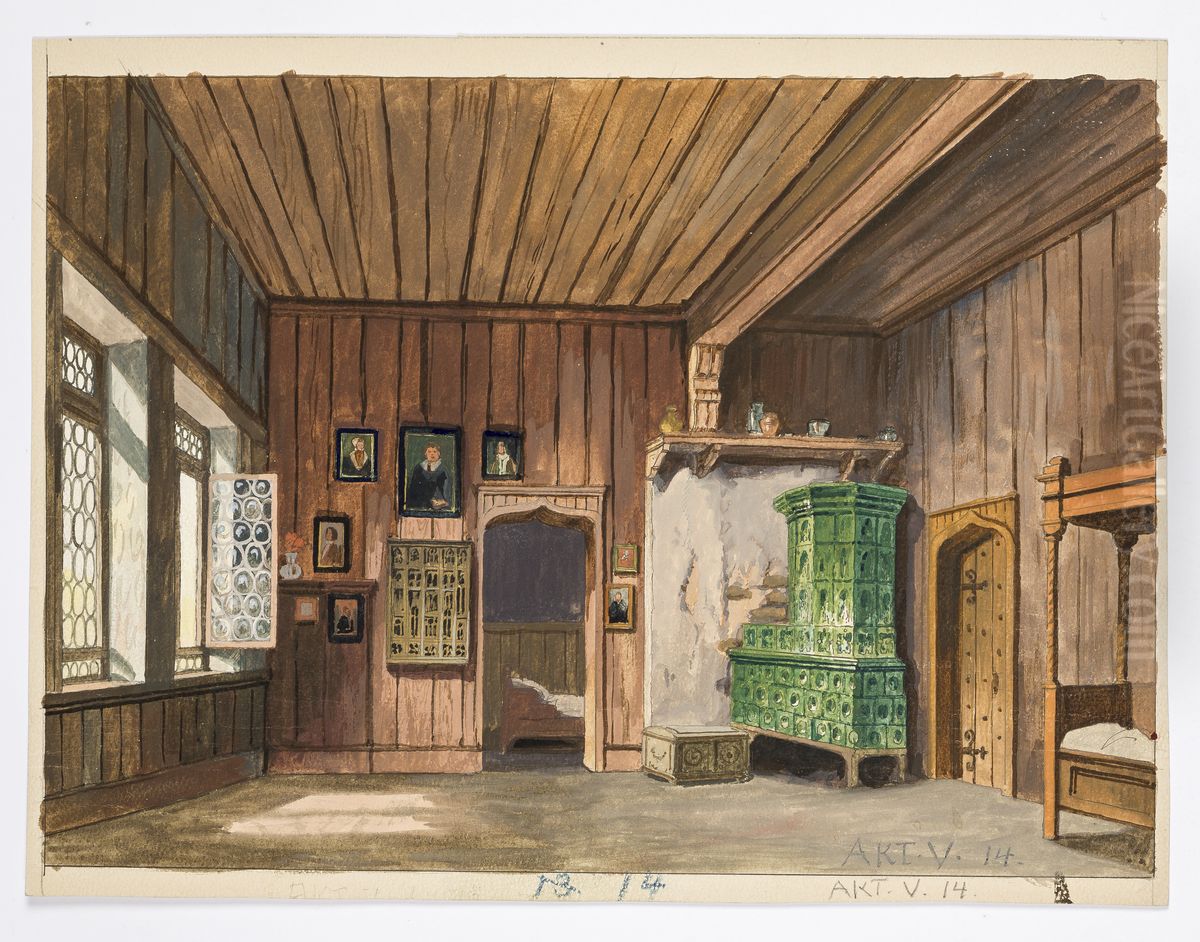 Dekorationsskiss av Carl Grabow Oil Painting by Carl Grabow