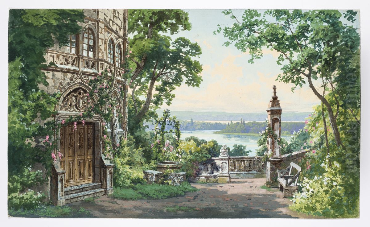 Dekorationsskiss av Carl Grabow Oil Painting by Carl Grabow