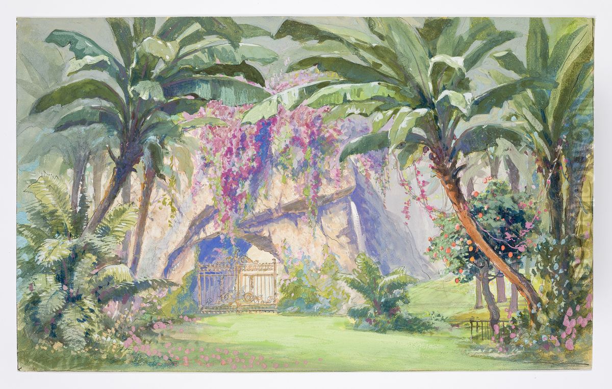 Dekorationsskiss av Carl Grabow Oil Painting by Carl Grabow