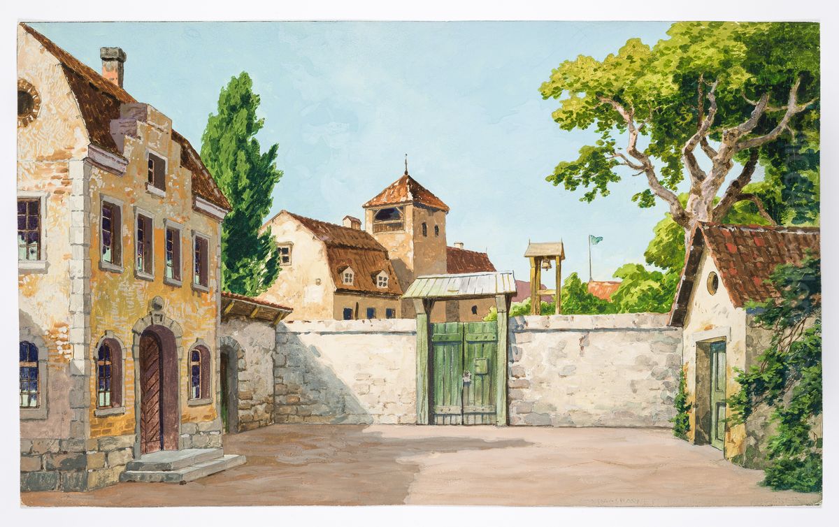 Dekorationsskiss av Carl Grabow Oil Painting by Carl Grabow