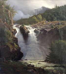 Norwegian waterfall