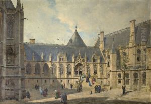 La cour du Mai du Palais de la Cite au Moyen-Age