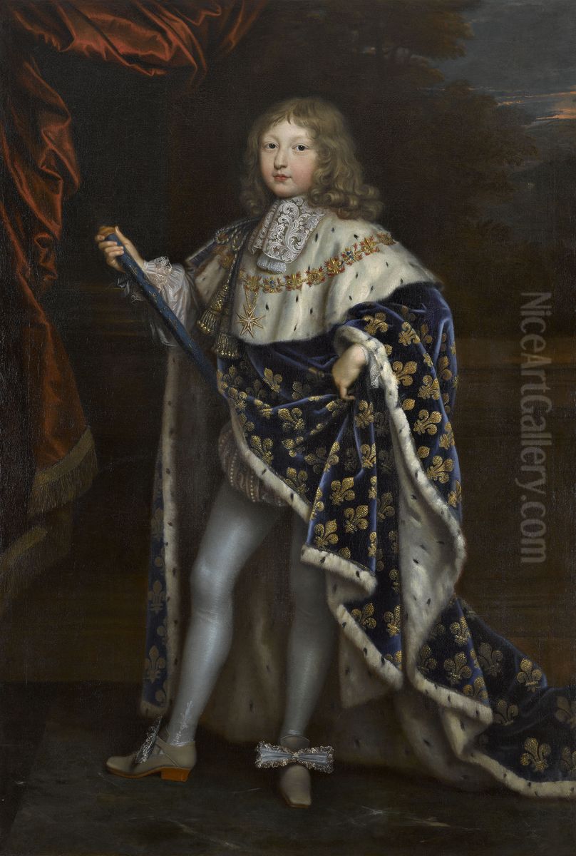 Portrait du Grand Dauphin Oil Painting by Pierre Mignard I