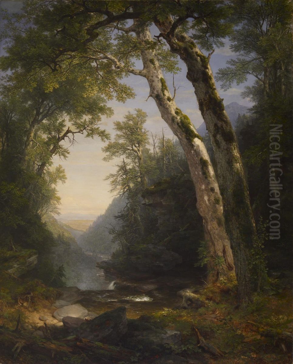 The Catskills Oil Painting by Asher Brown Durand