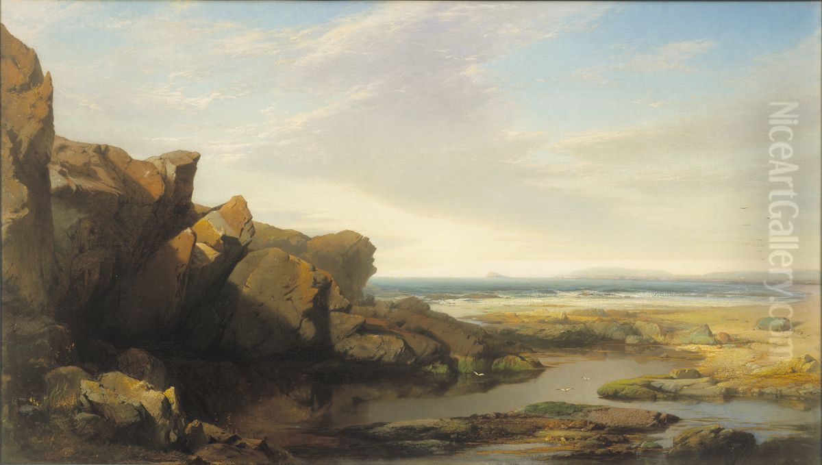 Pools by the Seaside Oil Painting by William Hart
