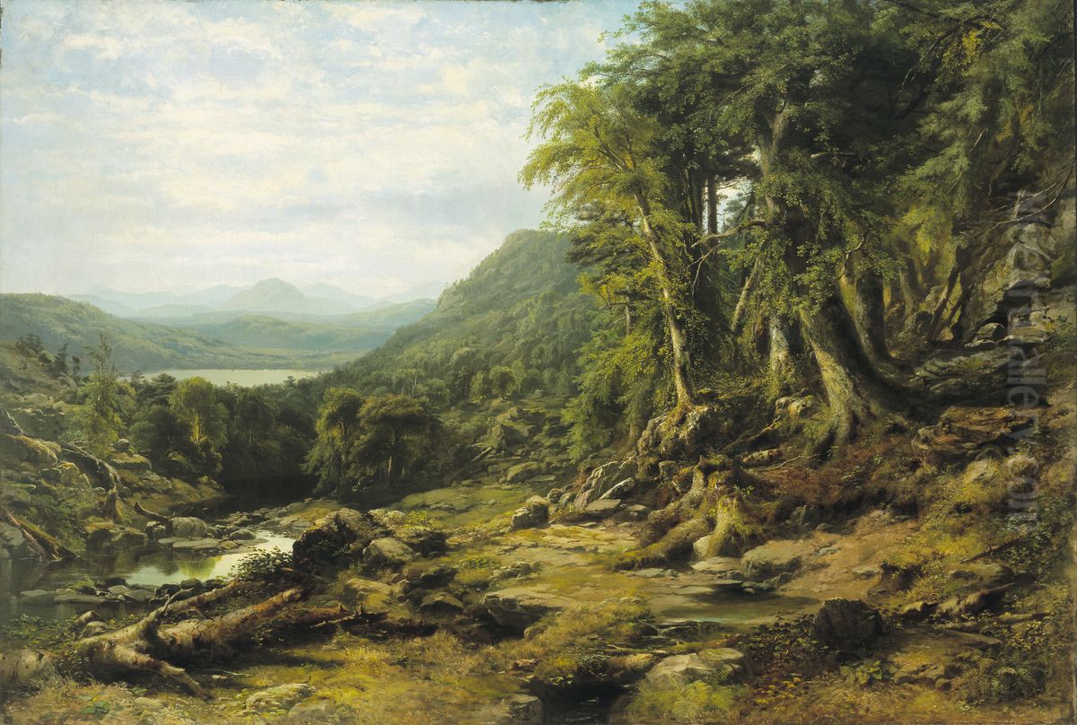 Catskill Creek, New York Oil Painting by James McDougal Hart