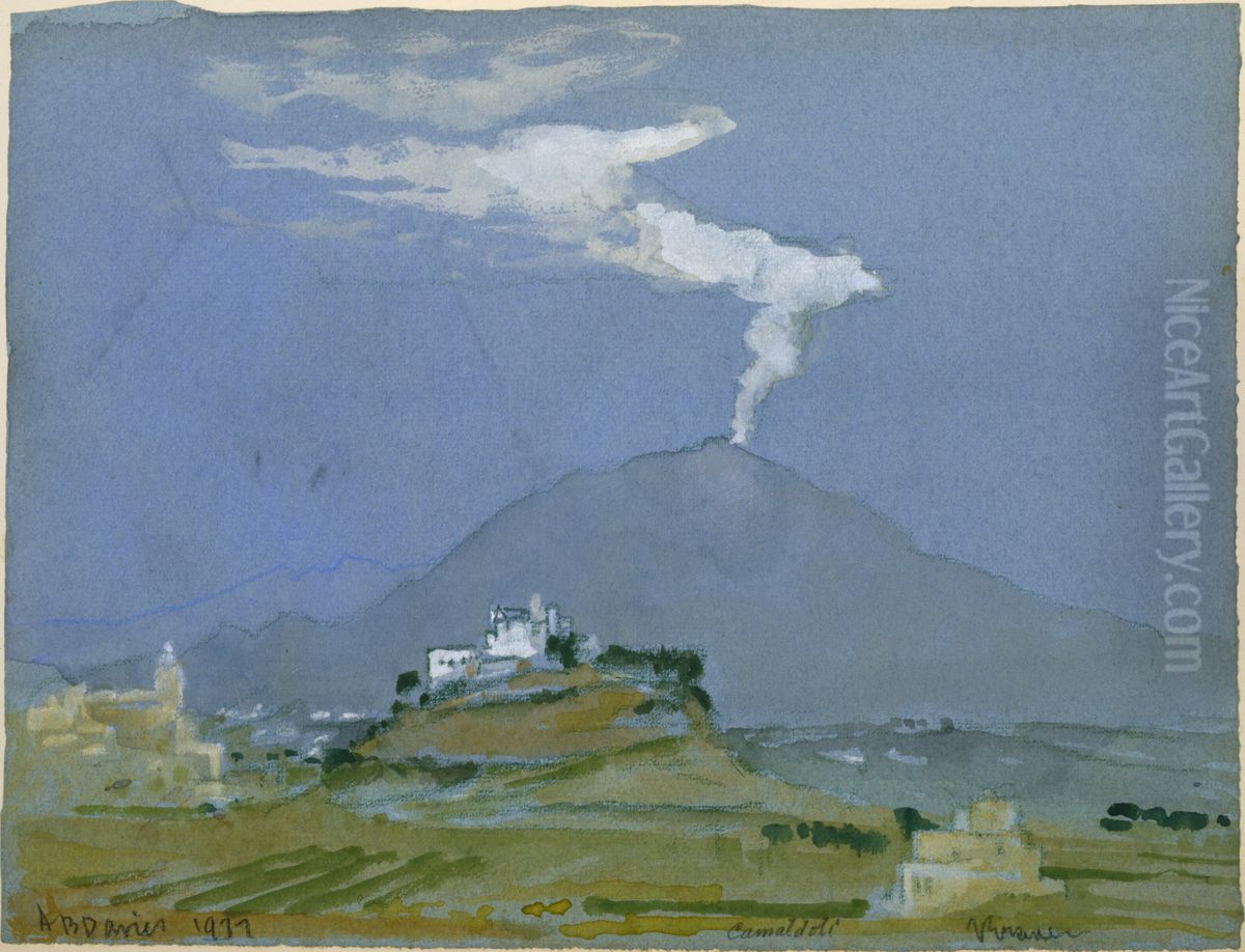 Landscape (Camaldoli) Oil Painting by Arthur Bowen Davies