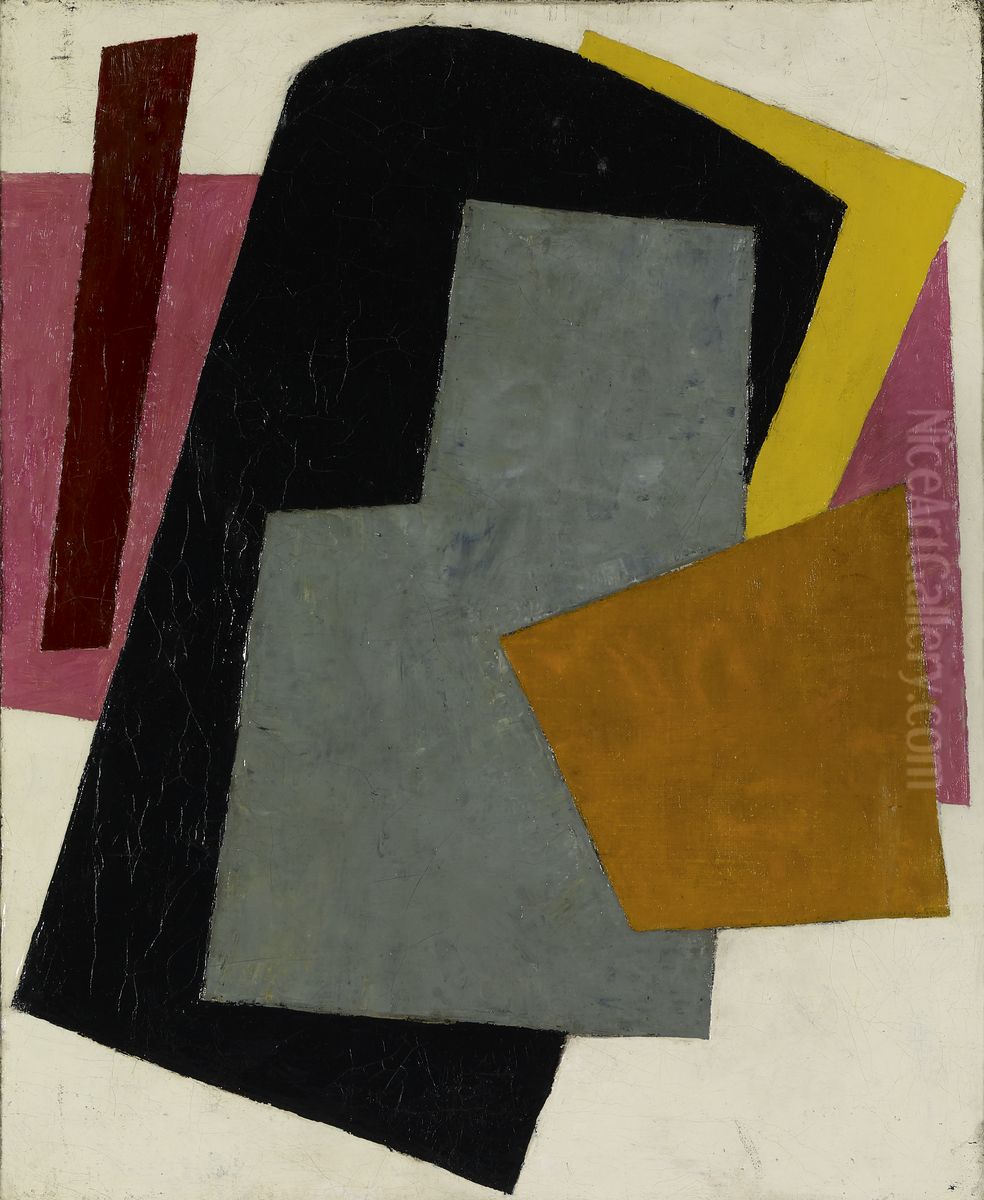 Untitled Compositions Oil Painting by Lyubov' Popova