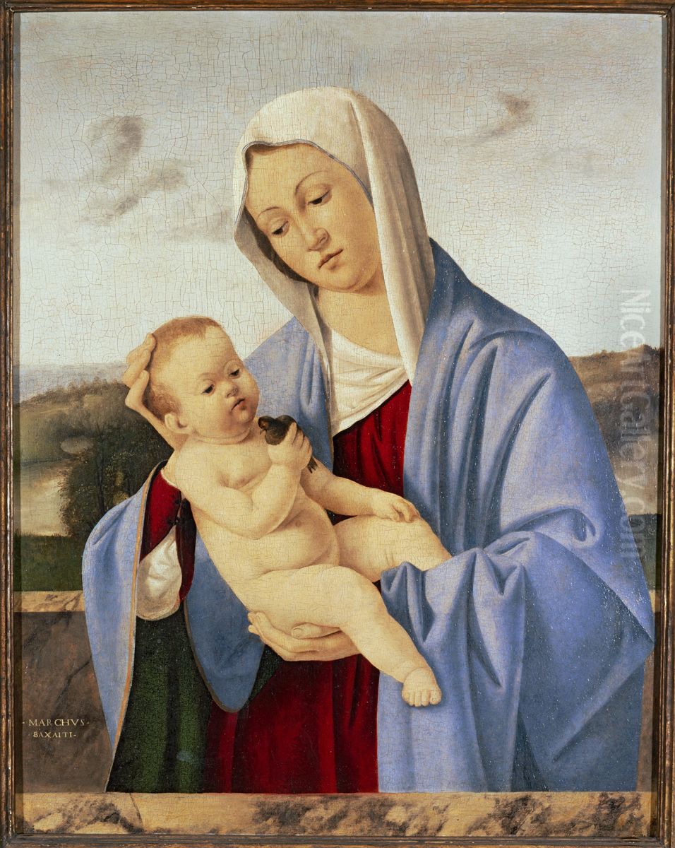 Madonna and Child Oil Painting by Marco Basaiti