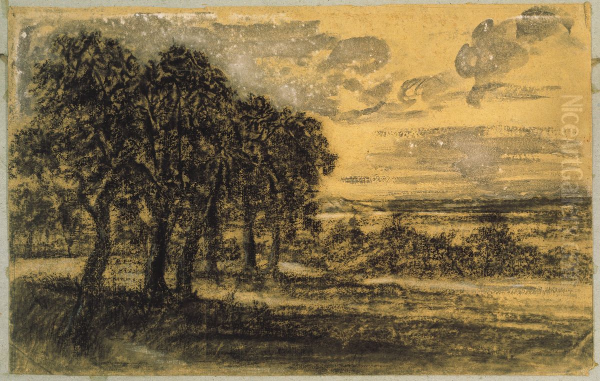Landscape Oil Painting by Georges Michel