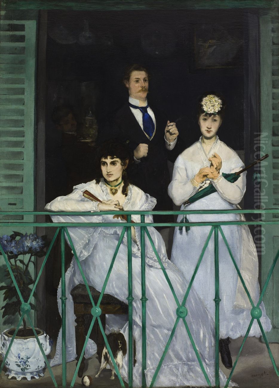 The Balcony Oil Painting by Edouard Manet