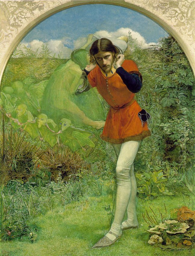 Ferdinand Lured by Ariel Oil Painting by Sir John Everett Millais