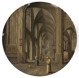 An Interior of a Church, with Figures