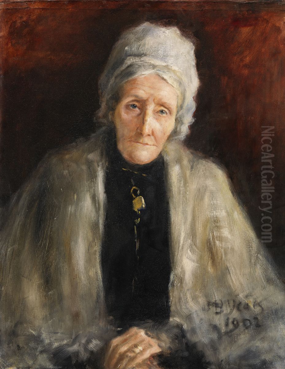 Portrait of Miss K. Leney Oil Painting by John Butler Yeats