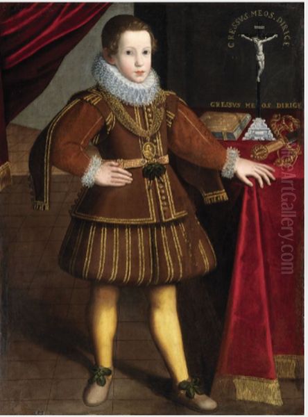 Portrait of San Luigi Gonzaga Oil Painting by Pietro Facchetti