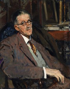 Portrait of James Joyce (1882-1941), Author