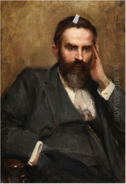 Portrait of T.W. Russell, Vice-President, Department of Agriculture and Technical Instruction Oil Painting by Sarah Purser