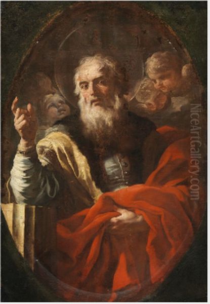 Saint Simplicius Oil Painting by Francesco Solimena