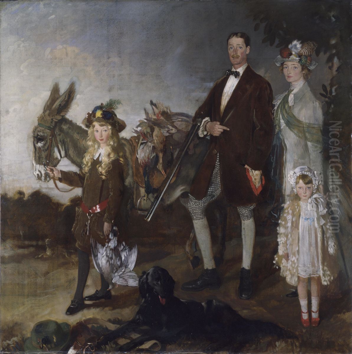 The Vere Foster Family Oil Painting by William Orpen