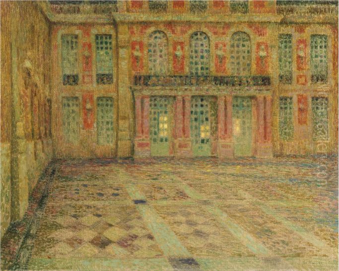 Cour d'Honneur Oil Painting by Henri Le Sidaner