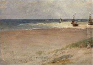 Seashore with Fishing Boats