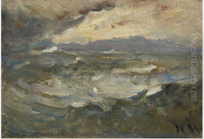 Storm Cloud over the Sea Oil Painting by Nathaniel Hone the Younger