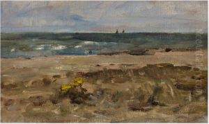 A Furze Bush on the Seashore