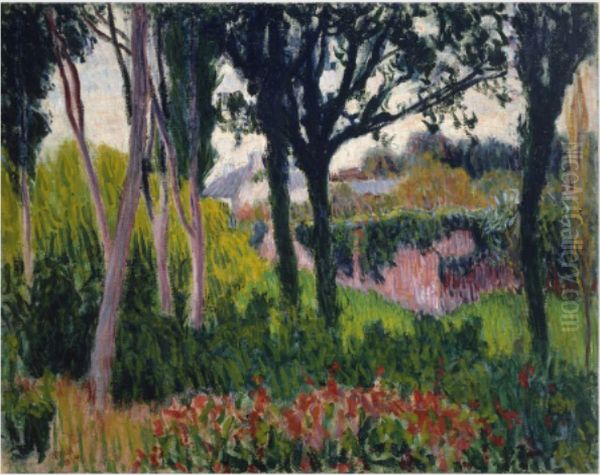The Farm at Lezaven, Finistere Oil Painting by Roderic O'Conor