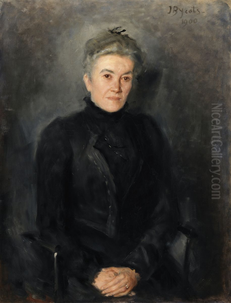 Portrait of Rosa Butt (d.1926) Oil Painting by John Butler Yeats