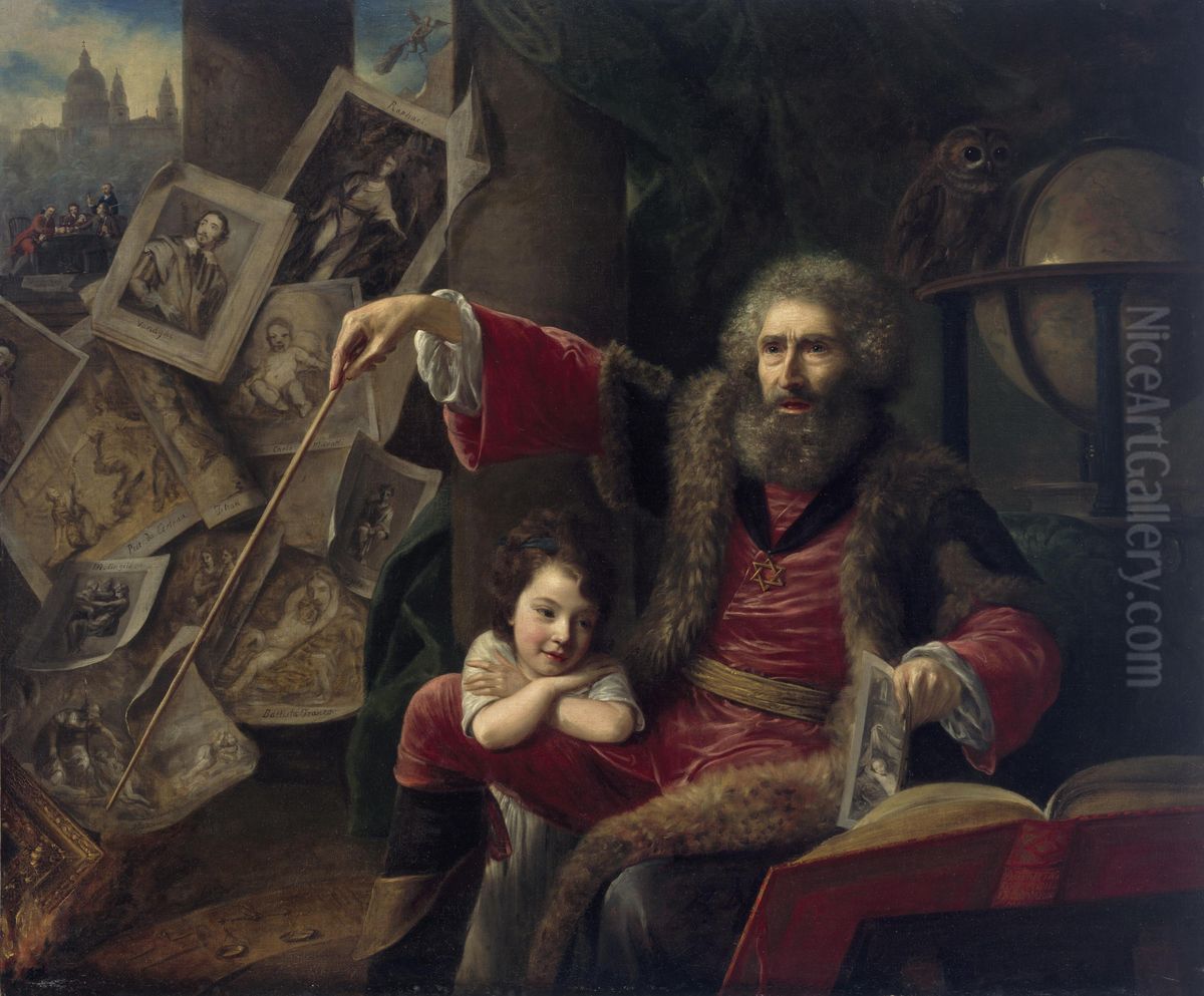 The Conjuror Oil Painting by Nathaniel Hone