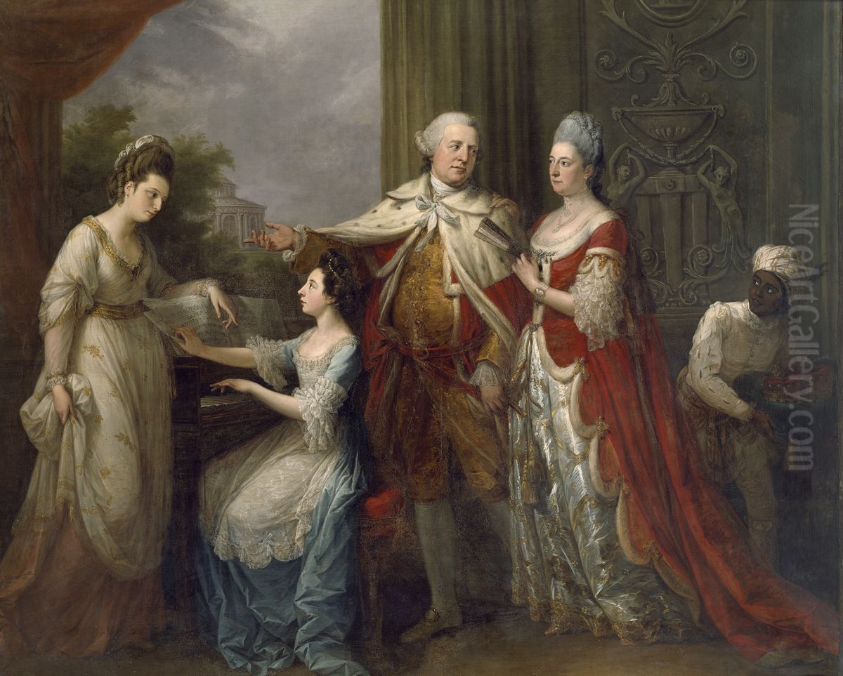 The Ely Family Oil Painting by Angelica Kauffmann