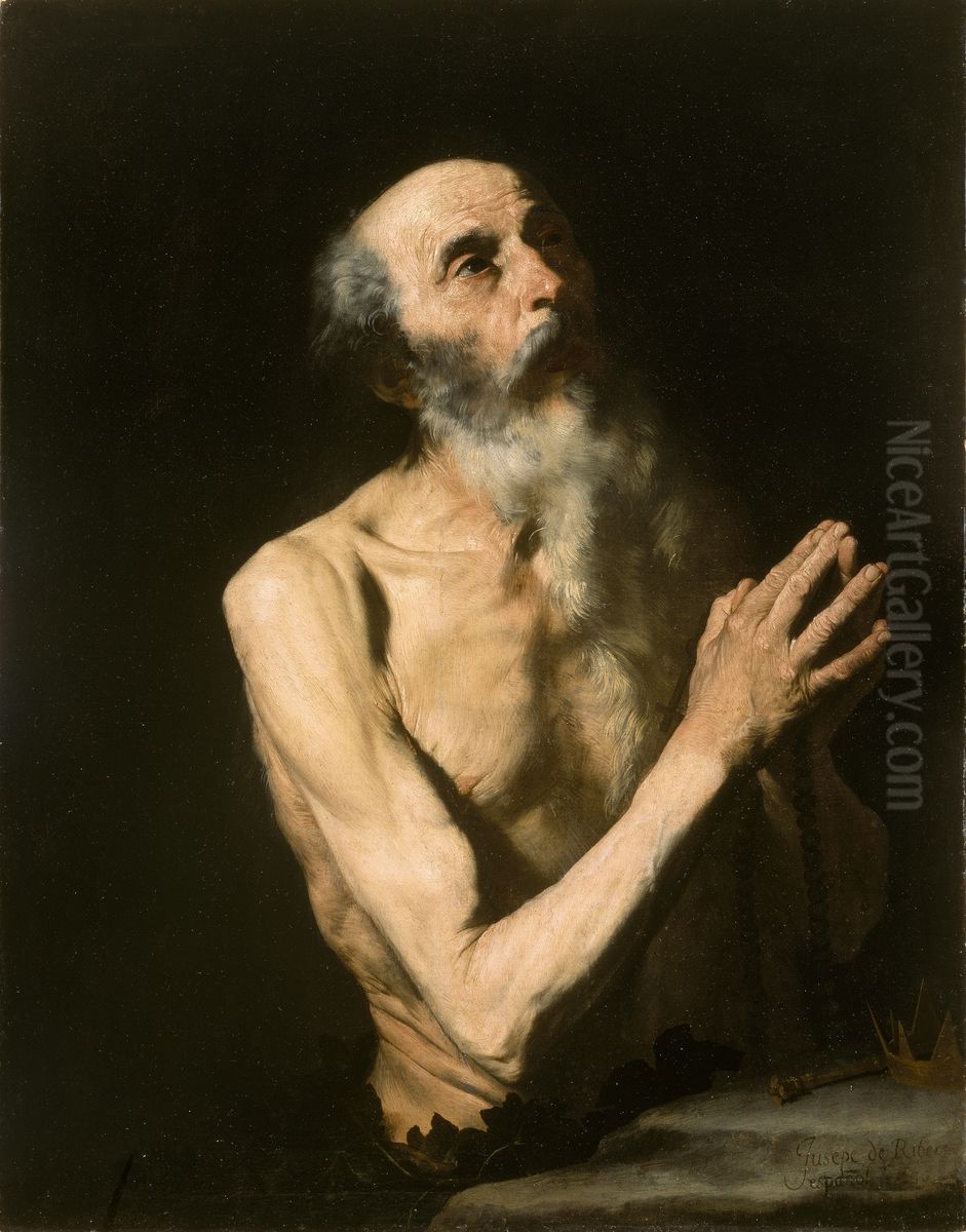 Saint Onuphrius Oil Painting by Jusepe de Ribera