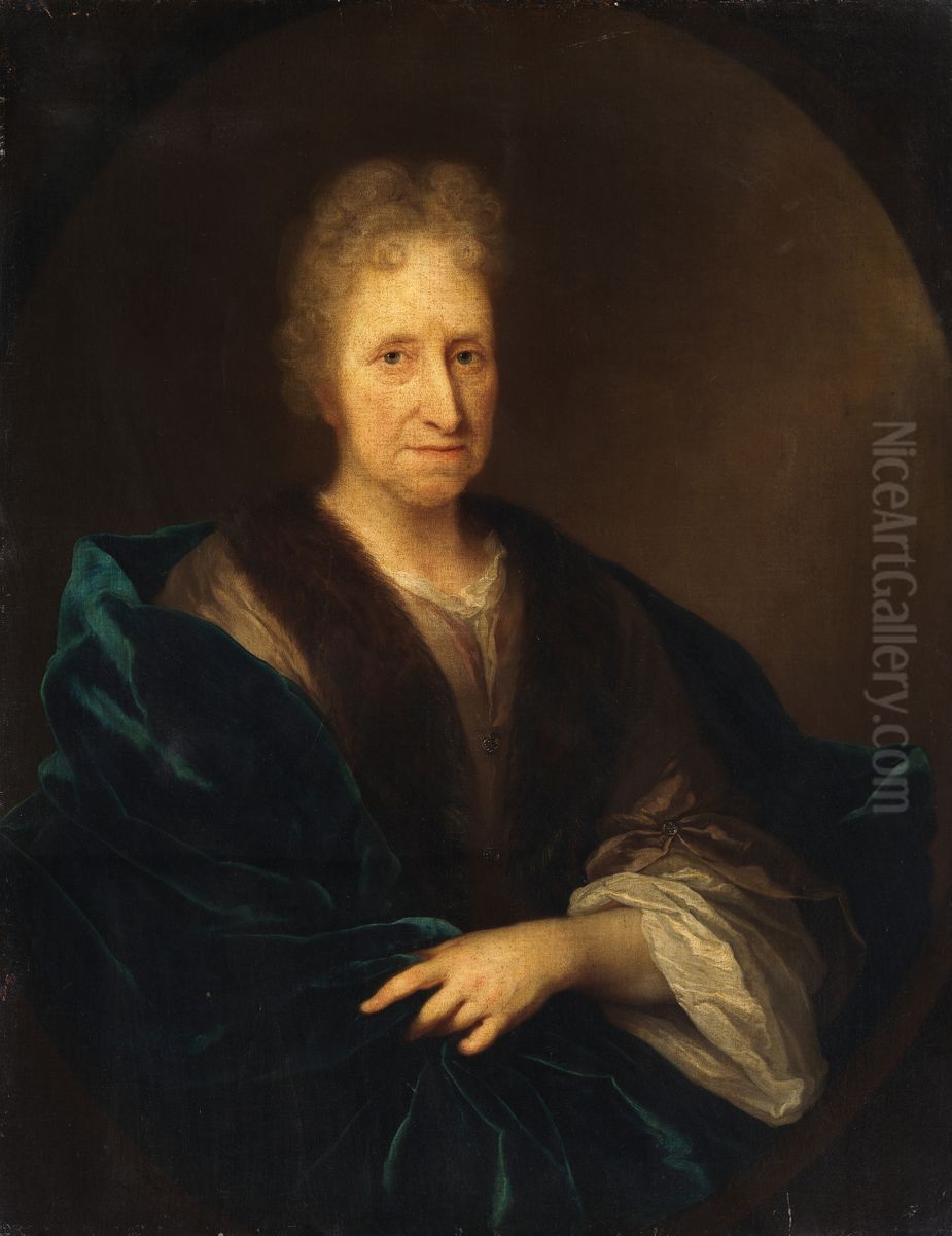 Portrait of an Old Lady Oil Painting by Jan Maurits Quinkhard