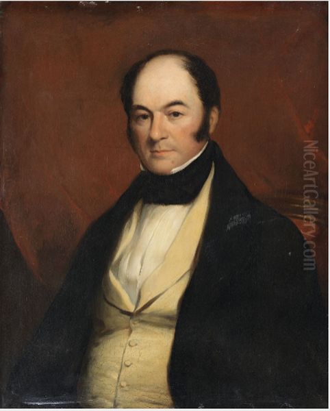 Portrait of Peter Purcell (1788-1846), Founder of the Royal Agricultural Society of Ireland Oil Painting by Stephen Catterson Smith the Younger