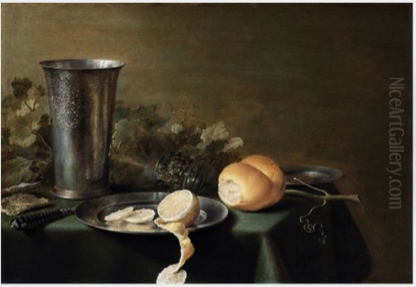 A Breakfast-piece Oil Painting by Pieter Claesz