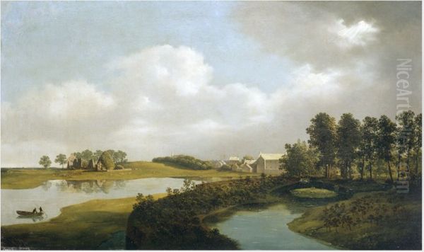 The Mill, Ballinrobe Oil Painting by James Arthur O'Connor
