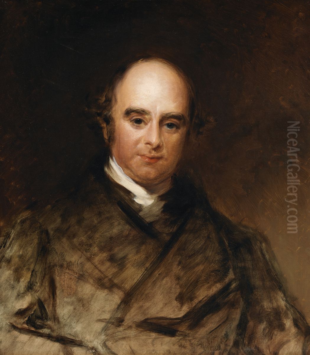 Portrait of Professor J.H. Todd (1805-1869), Author and Antiquary Oil Painting by Stephen Catterson Smith the Younger