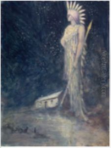 A Spirit or Sidhe in a Landscape