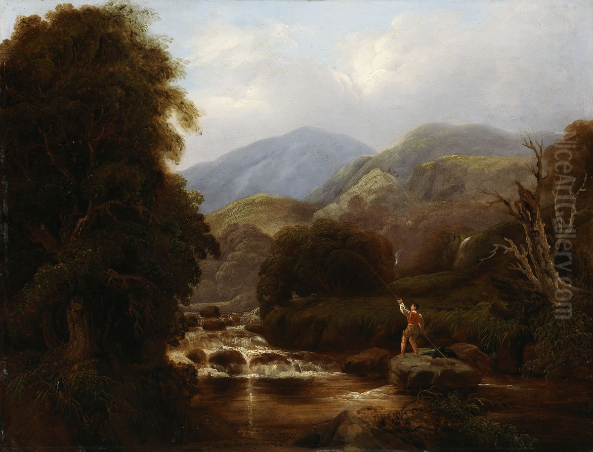 The Mountain Rivulet Oil Painting by Thomas Mulvany