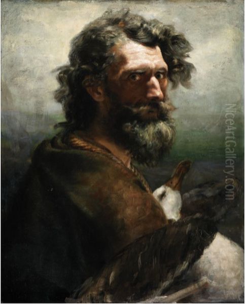 Self-Portrait as the Ancient Mariner Oil Painting by Saint George Hare