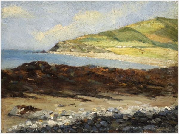 Between the Cliffs, Aberystwyth Oil Painting by Roderic O'Conor