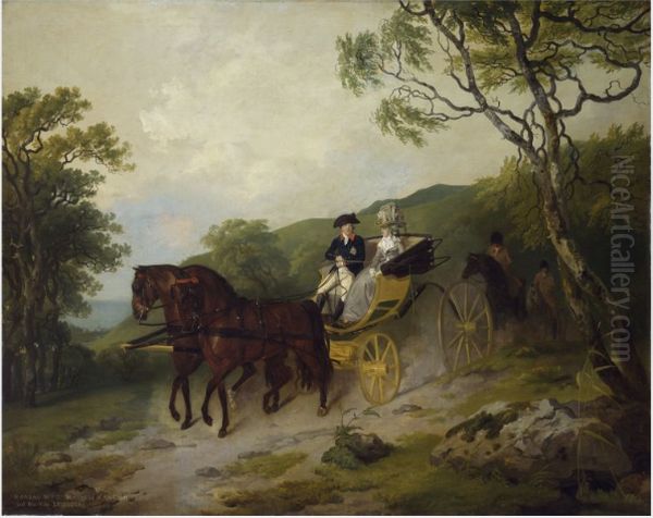 Portrait of The Marquess and Marchioness of Antrim Oil Painting by Francis Wheatley